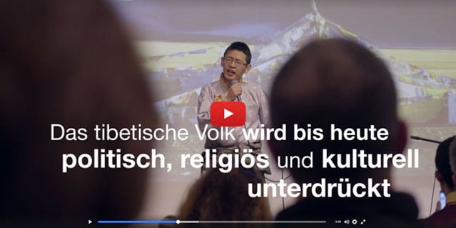 Video Zeigt Flagge für Tibet (c)TID