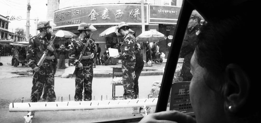 Widerstand in Tibet 2008 Lhasa _Woeser