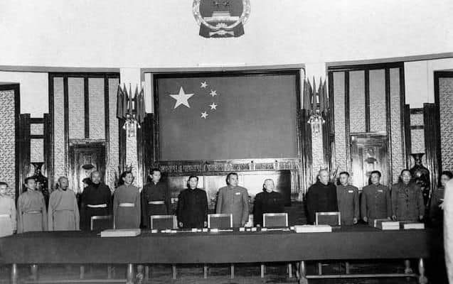 Unterzeichnung des 17-Punkte-Abkommens in Peking