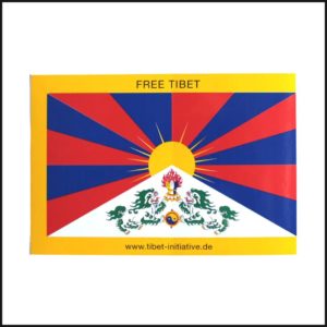 TIBET FLAGGE - Outdoor Aufkleber (klein)